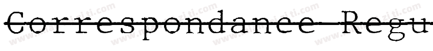 Correspondance Regul字体转换